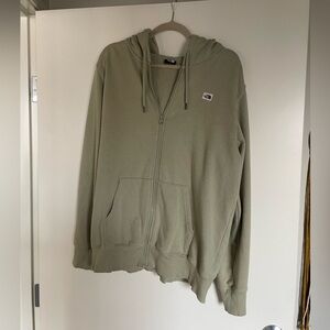 The North Face zip front hooded sweatshirt